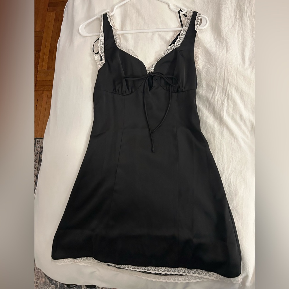 Princess Polly Black and White Lace Mini Dress